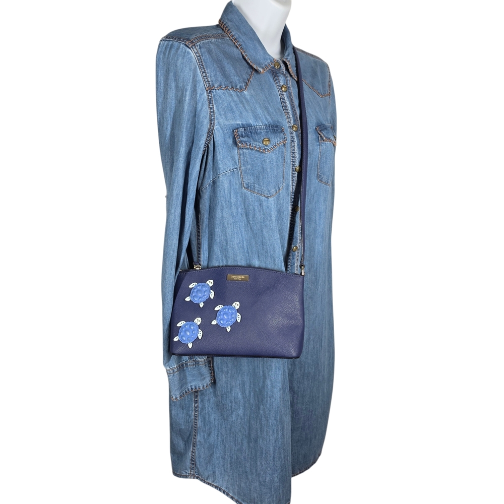 KATE SPADE UNDER THE SEA TURTLES CROSSBODY BAG